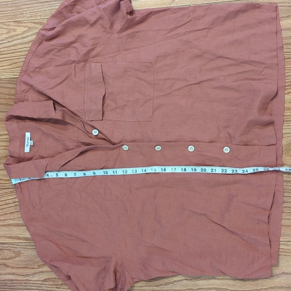 Madewell Rust Button-Up Blouse - Picture 3 of 5